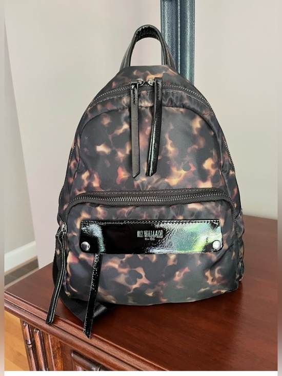 MZ Wallace Handbags - NWT MZ Wallace Small Madison Backpack Tortoise print with Black Patent Trim